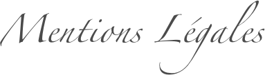 Mentions Légales

